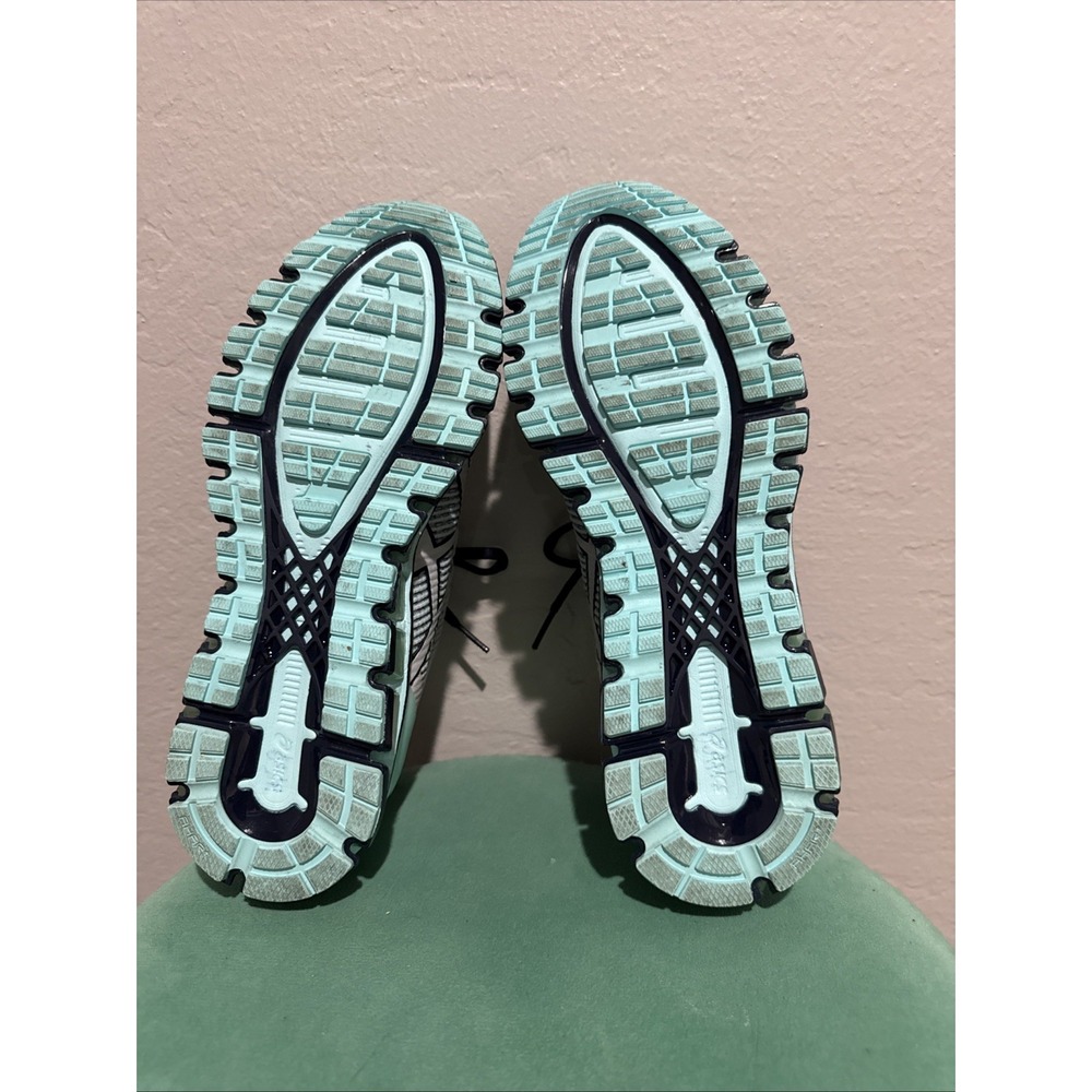 ASICS Gel Quantum 360 CM Womens White Aruba Blue Running Shoes T6G6N Size 7.5 - Picture 6 of 9